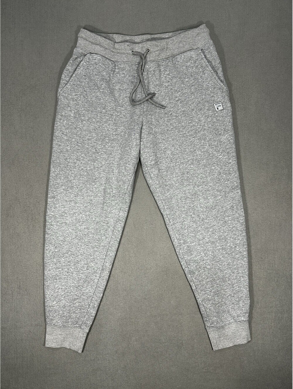 Fila Sweatpants Men’s L Gray Jogger Athletic Drawstring Fleece Pants